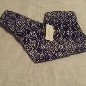 French laundry leggings blk/white 1x